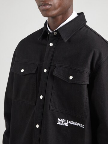 KARL LAGERFELD JEANS - Chaqueta de entretiempo en negro
