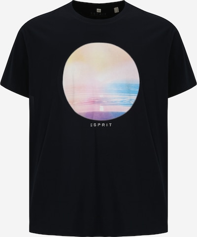 Esprit Big Size T-Shirt in navy / himmelblau / apricot / rosa, Produktansicht