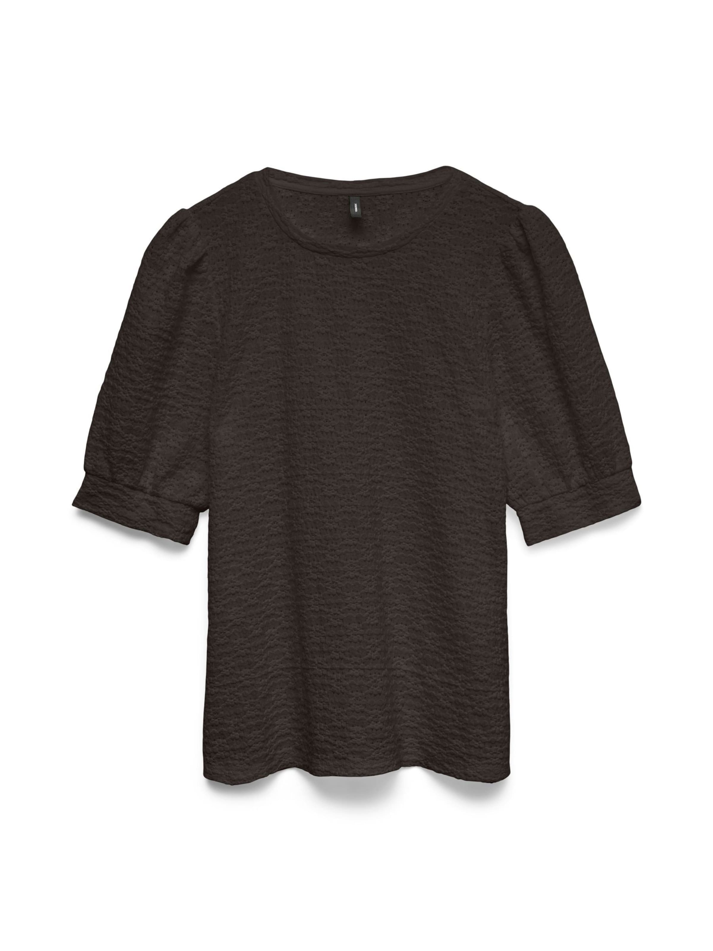 VERO MODA Shirt 'VMFlower' in Bruin: voorkant