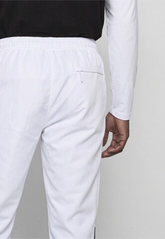Effilé Pantalon de sport 'Termoli' Sergio Tacchini en blanc : derrière