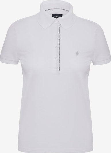 DENIM CULTURE Poloshirt in schwarz / weiß, Produktansicht