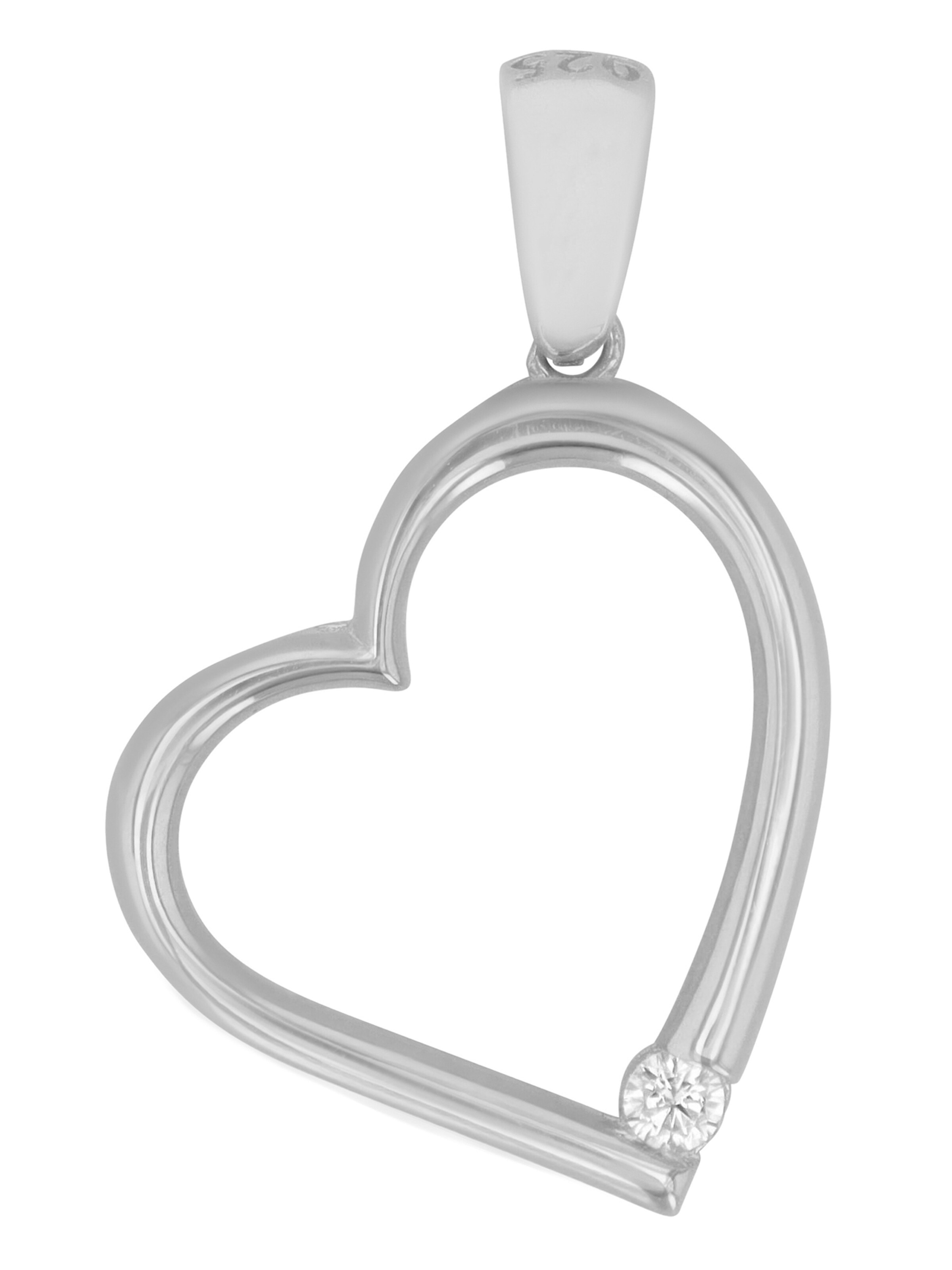 Akzent Pendant 'langlebig' in Silver