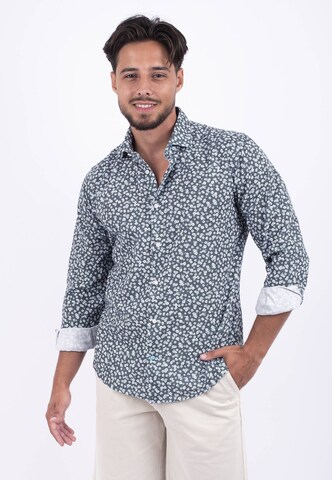 Panareha Regular fit Button Up Shirt in Grey: front