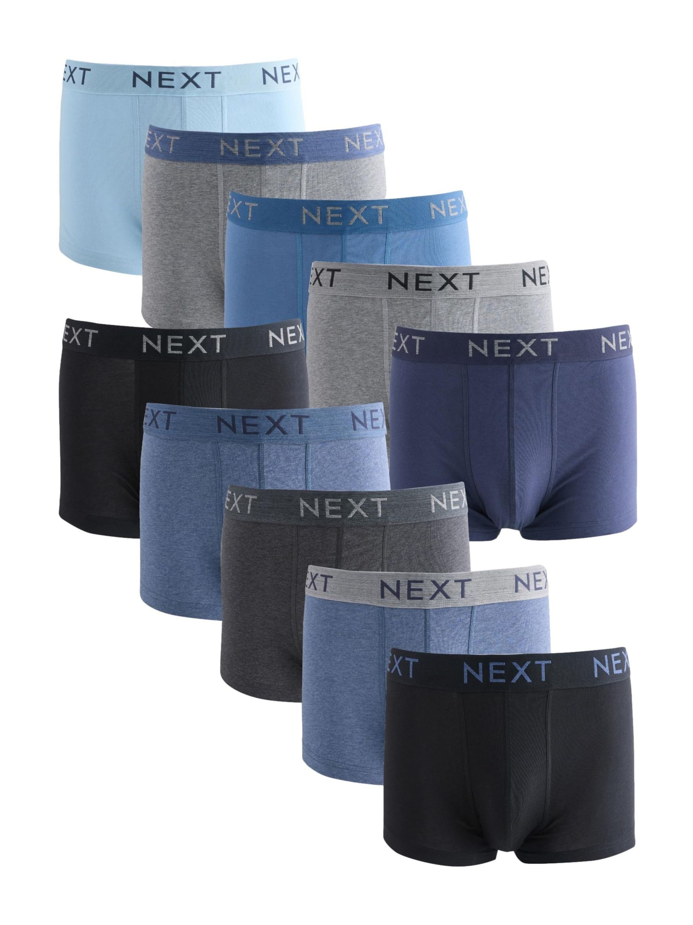 zils Next Bokseršorti: no priekšpuses