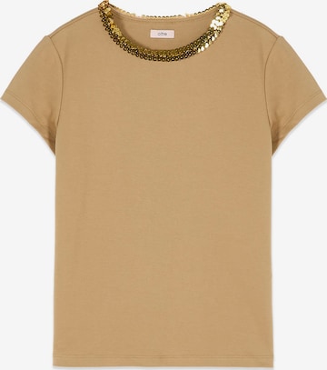 T-shirt oltre en beige : devant