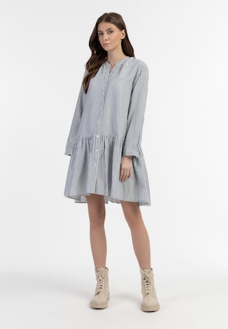 DreiMaster Vintage Shirt Dress 'Bridgeport' in Blue