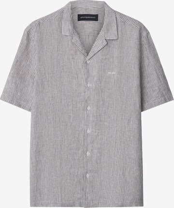 Adolfo Dominguez Regular fit Button Up Shirt in Grey: front