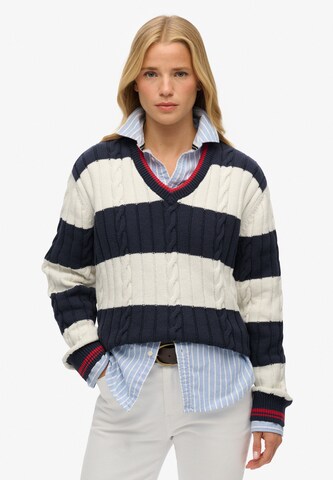 Pull-over Superdry en bleu : devant