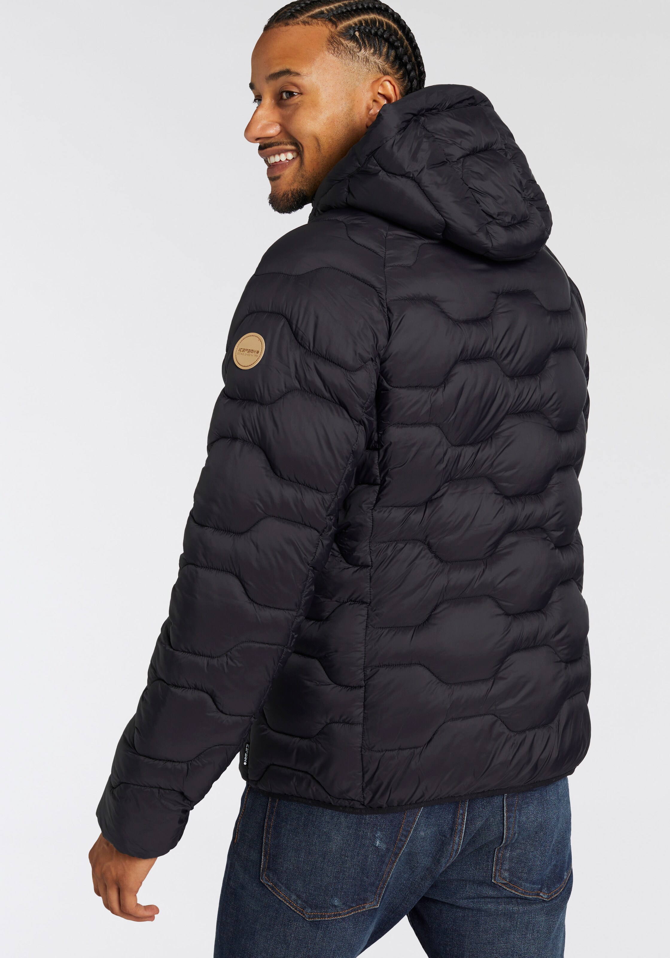 ICEPEAK Winter Jacket BRANCH in Black ABOUT YOU