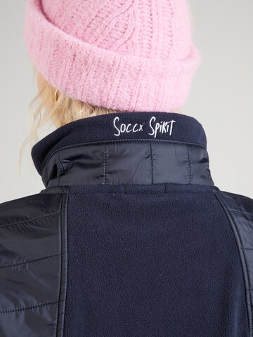 Soccx Fleece Jacket in Blue