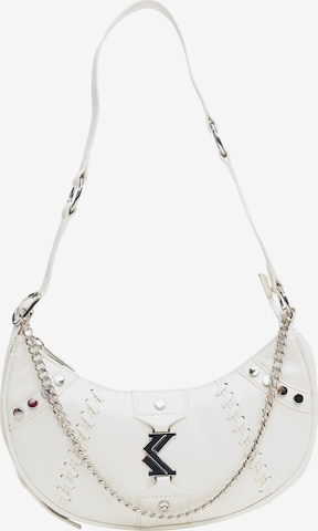 Karl Kani Shoulder Bag in White: front