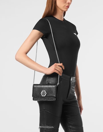 Philipp Plein - Mala de ombro 'Hexagon' em preto