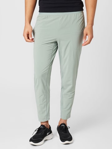NIKE Zúžený Sportovní kalhoty – zelená: přední strana