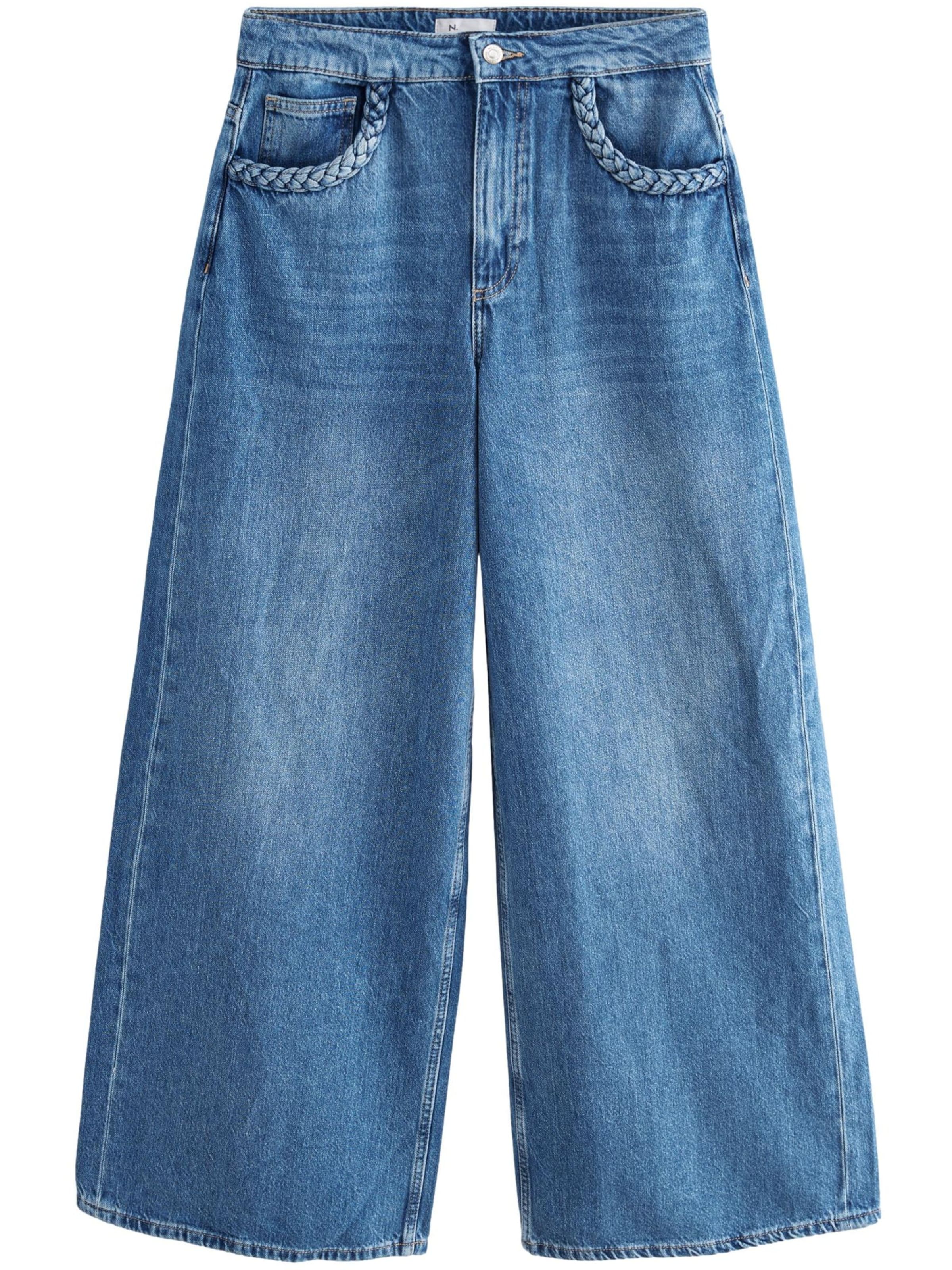 Next Zvonové kalhoty Džíny – modrá: přední strana