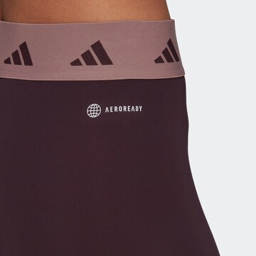 ADIDAS PERFORMANCE Skinny Workout Pants 'Germany' in Red