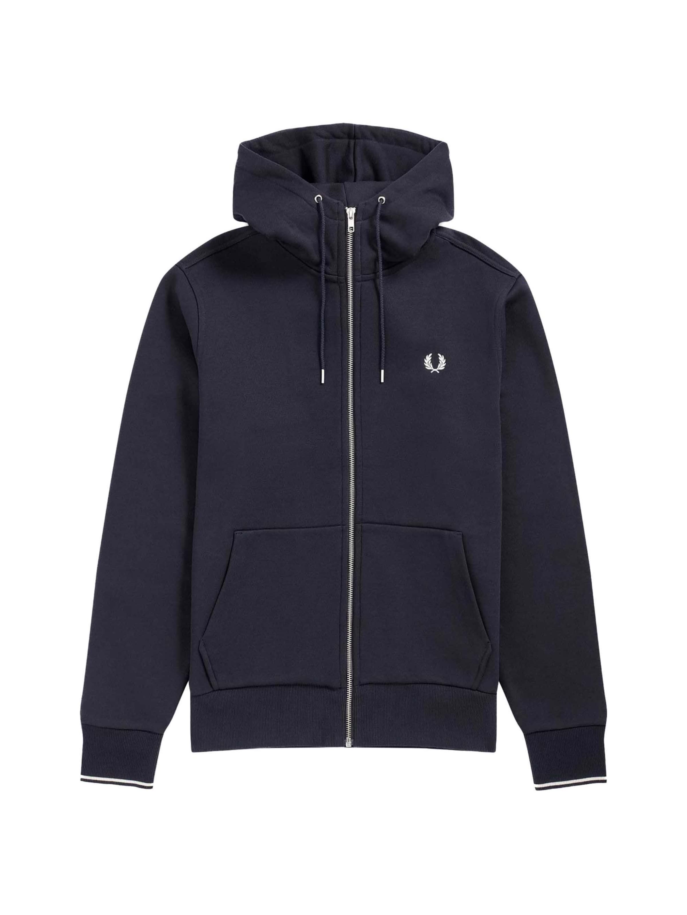 Fred Perry Sweat jacket in Blue: front