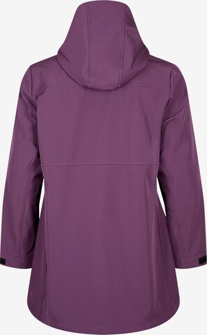 Manteau mi-saison 'CAAURA' Zizzi en violet