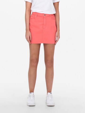 ONLY - Falda 'NAVA MILLY' en naranja: frente