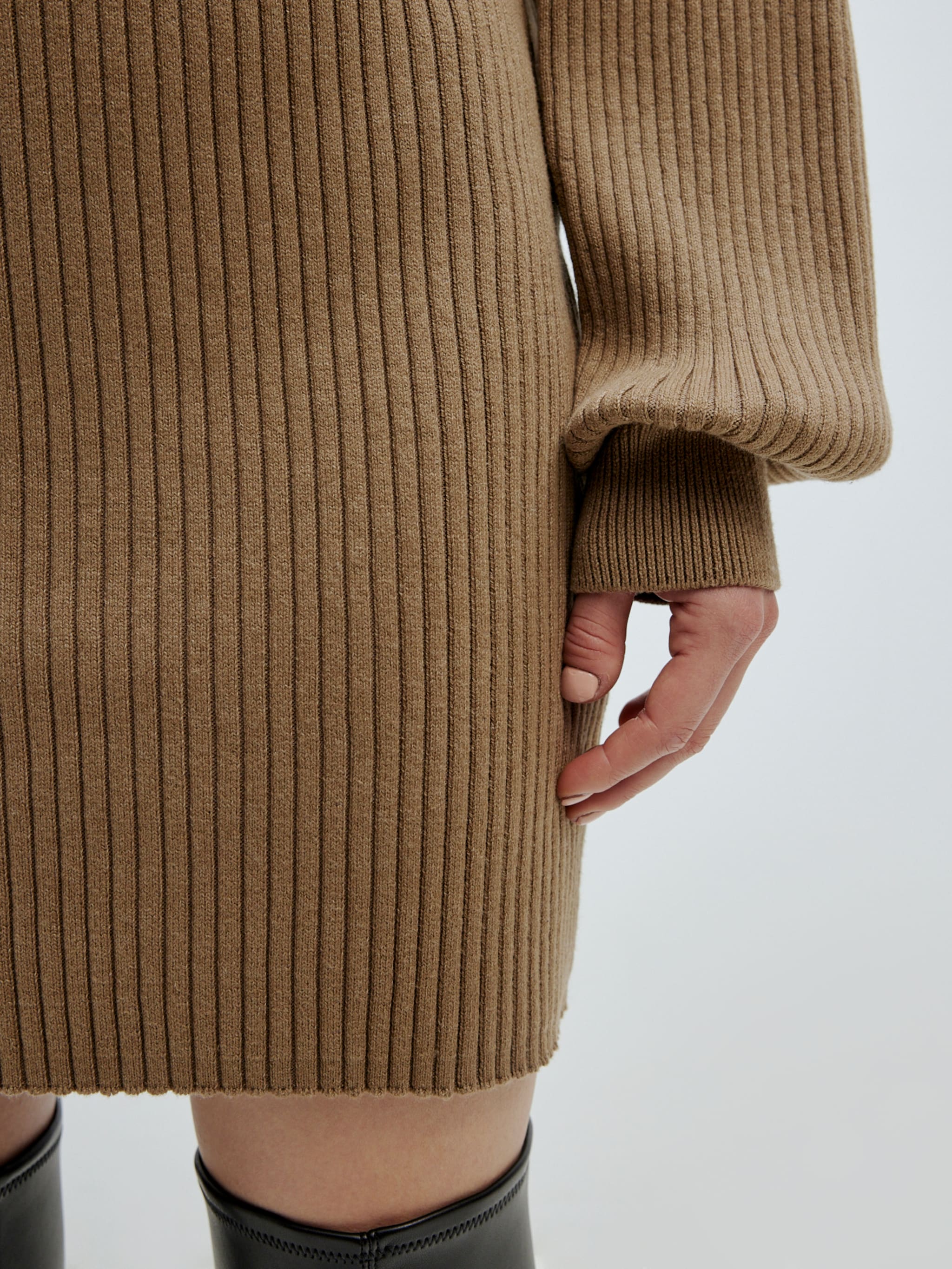 EDITED Produits Robes en maille 'Anaya' marron