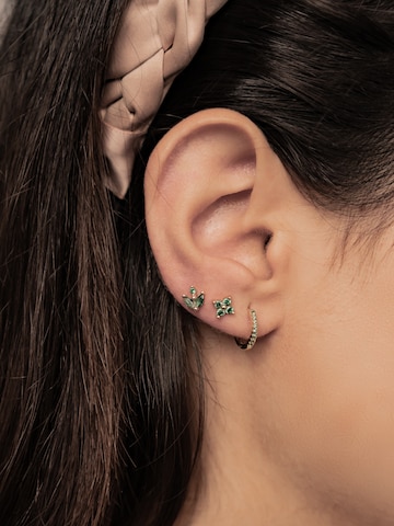 Orecchini 'Green Stack' di Hey Happiness in oro