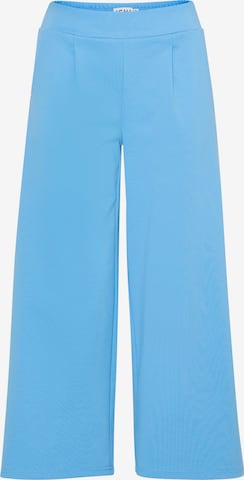 ICHI Plisované nohavice 'KATE' - Modrá: predná strana