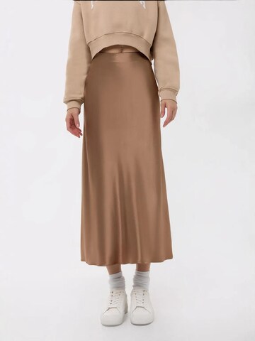 Jupe Hiccup en marron : devant