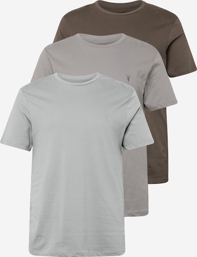 AllSaints Shirt 'BRACE' in Dark brown / Stone / Light grey, Item view