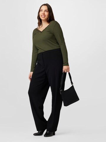 Persona by Marina Rinaldi Regular Pleated Pants in Black