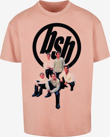 Merchcode T-Shirt 'Backstreet Boys' in Pink: predná strana