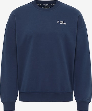 DreiMaster Maritim Sweatshirt in Blue: front