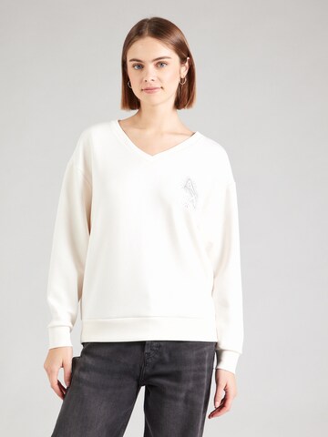 Sweat-shirt ARMANI EXCHANGE en blanc : devant