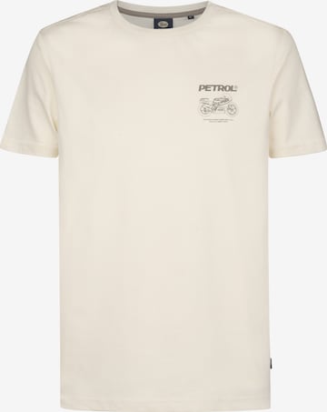T-Shirt Petrol Industries en blanc : devant