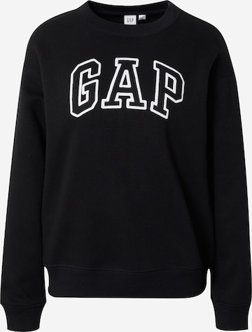 GAPSweater majica 'HERITAGE' - crna boja: prednji dio