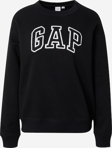 GAP Sweatshirt 'HERITAGE' in Zwart: voorkant