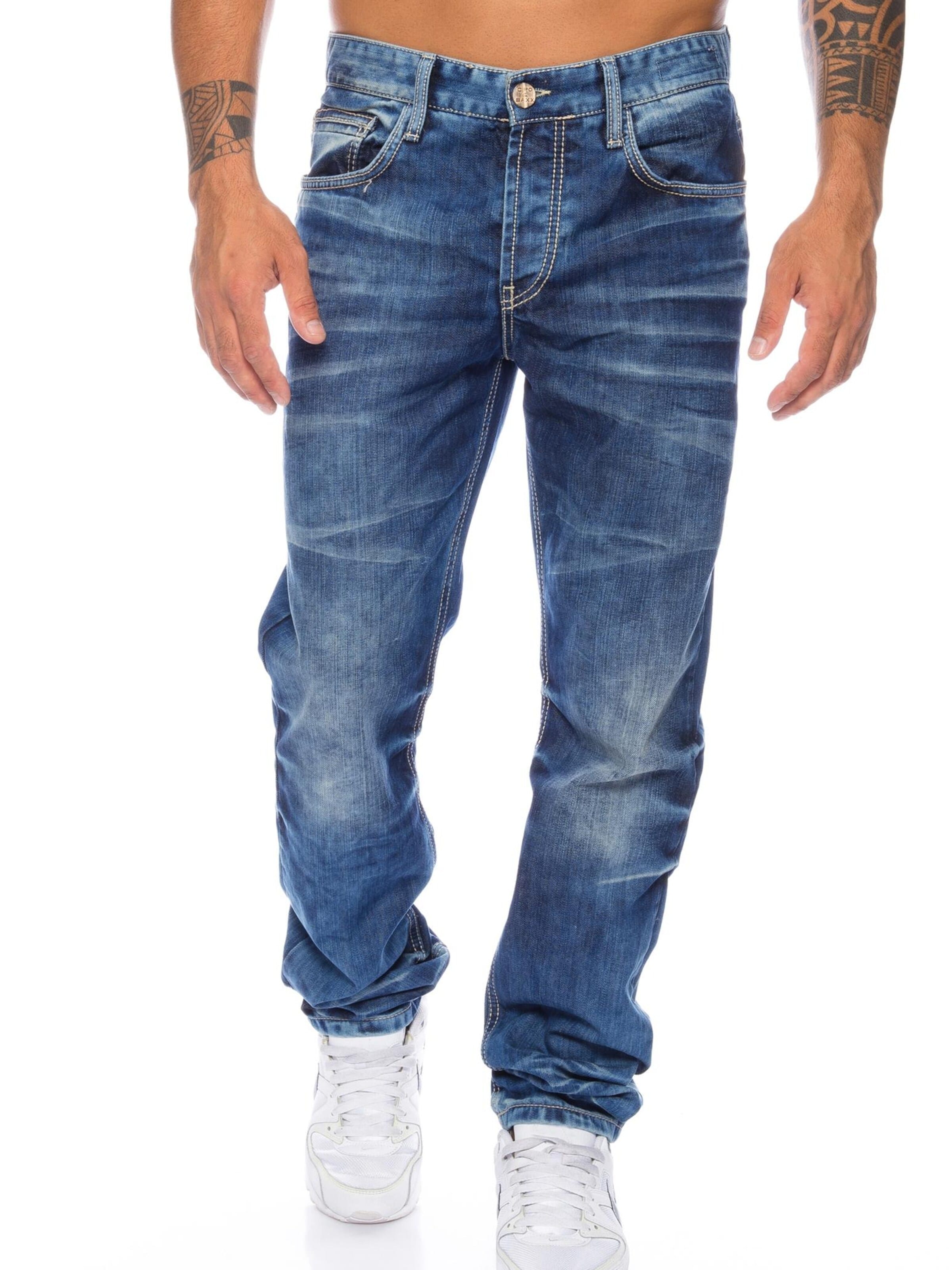 CIPO & BAXX Regular Jeans 'BJ328' in Blue: front