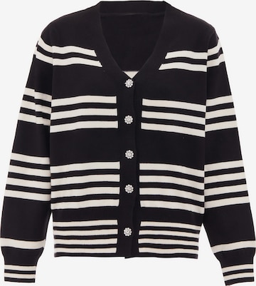 CHANI Knit Cardigan in Black: front