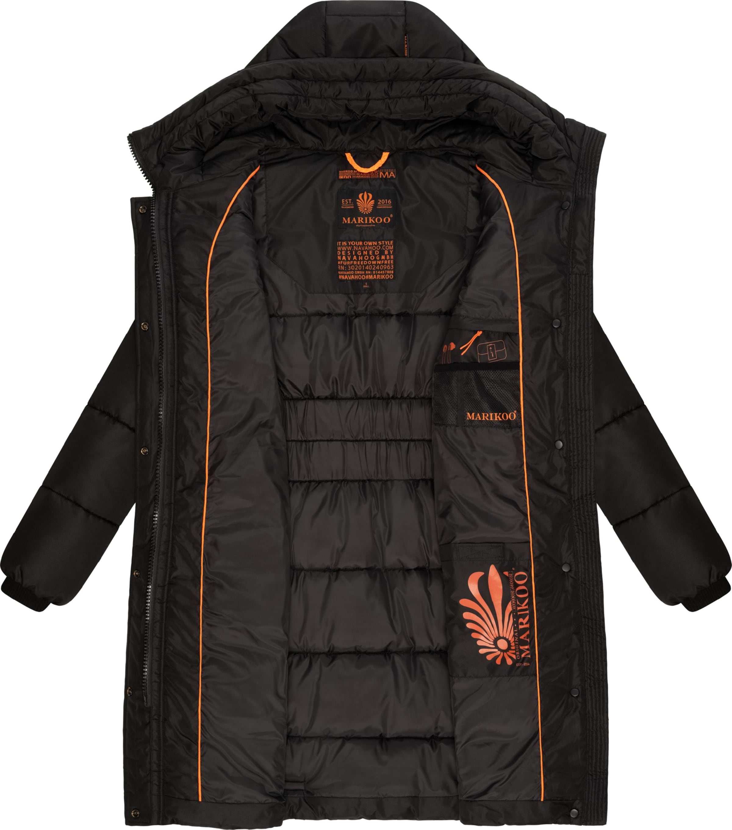 MARIKOO Vinterkappa 'Yuikoo' i svart