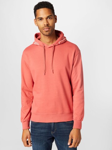 TOM TAILOR DENIM Sweatshirt in Red: front