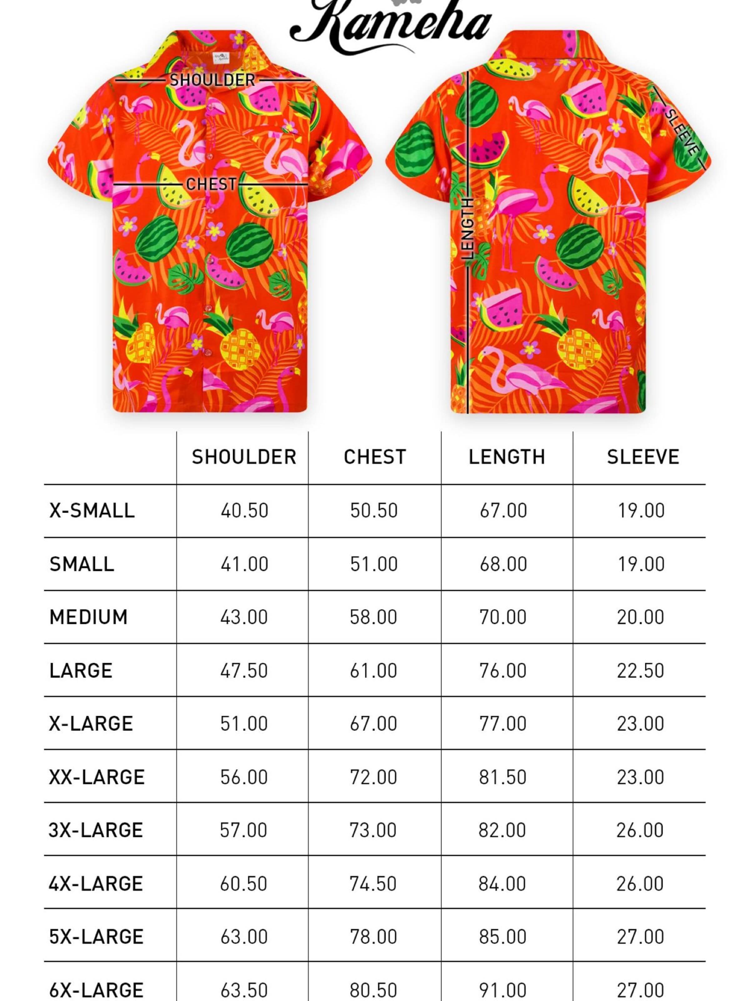 King Kameha Shirt 'Flamingo Melone' in Oranje