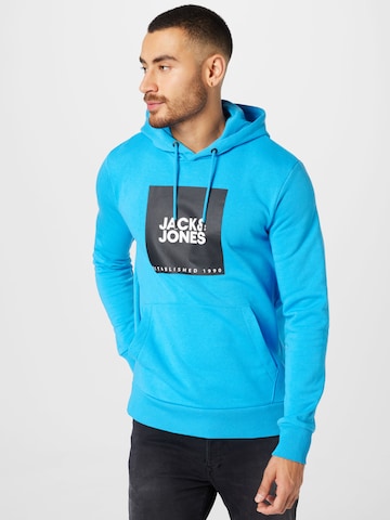 JACK & JONESSweater majica 'Lock' - plava boja: prednji dio