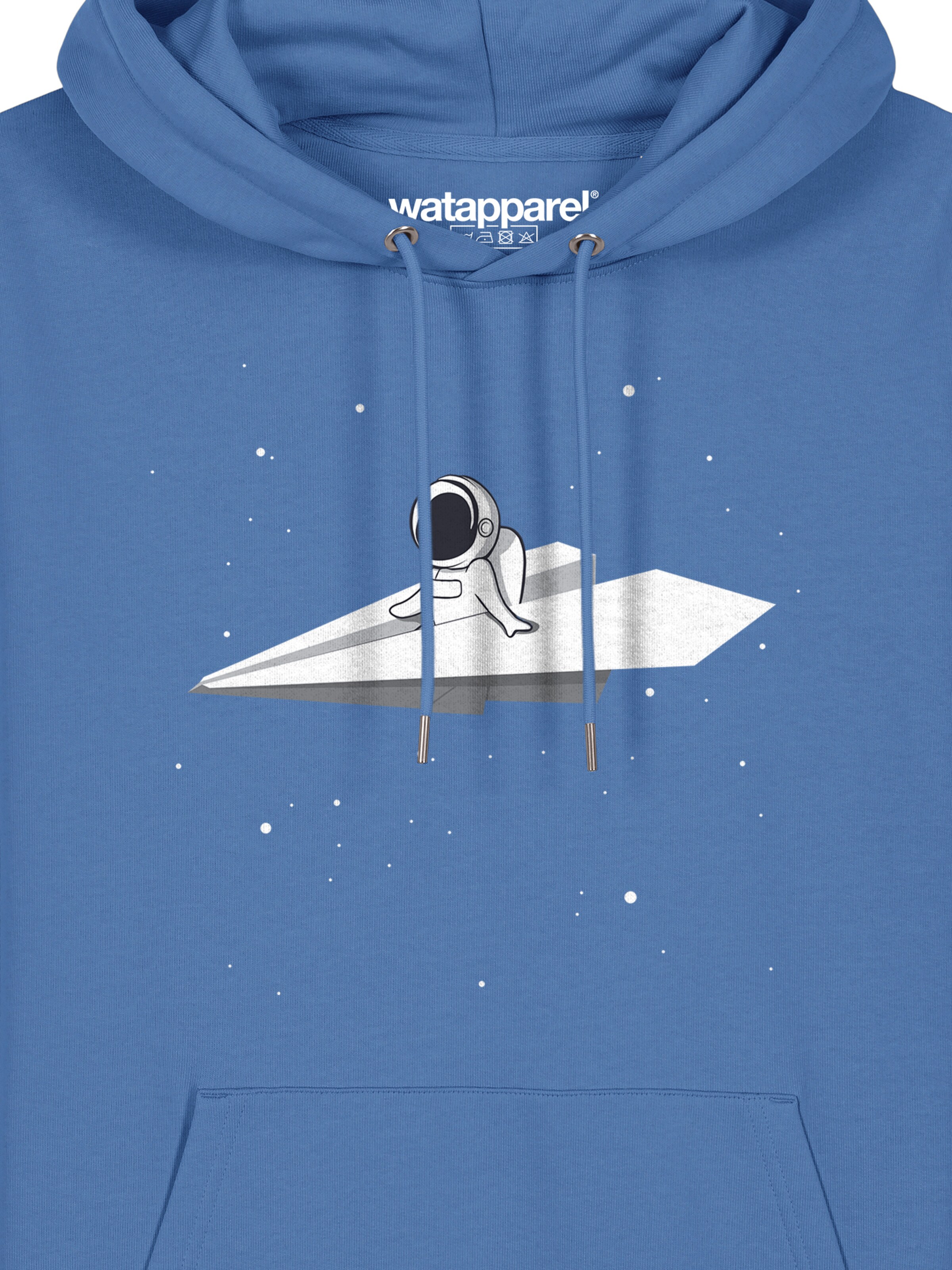 Watapparel Sweatshirt ' Fly me to the moon ' in Blue