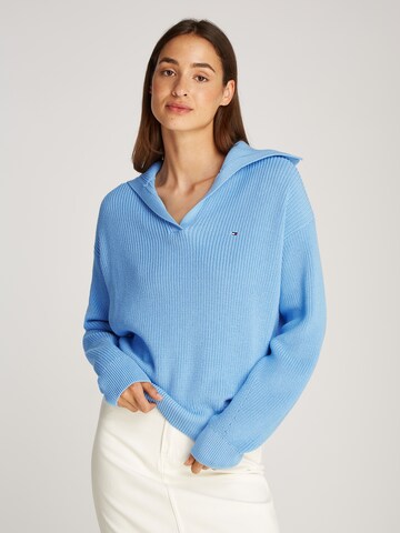 TOMMY HILFIGER Sweter w kolorze niebieski: przód