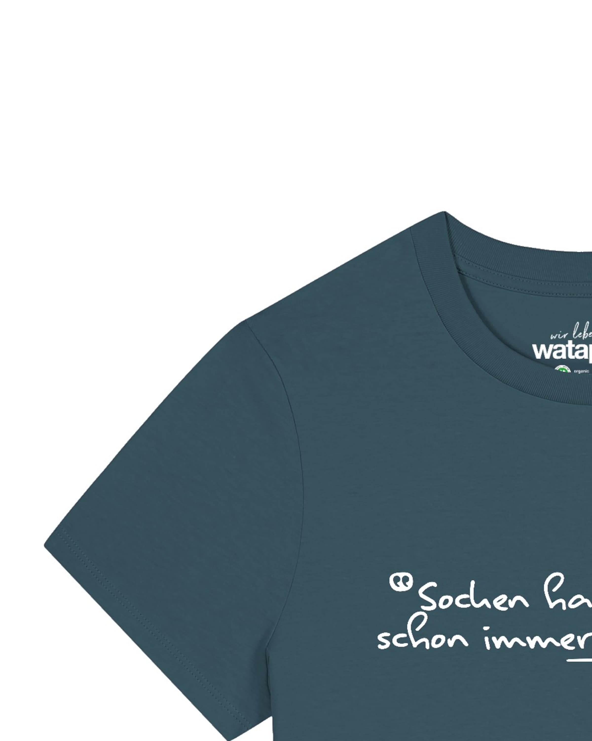 T-shirt 'Socken Habe Ich Mir Schon Immer Gewünscht' Watapparel en bleu