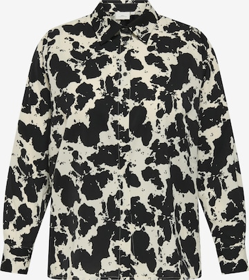 ONLY Carmakoma - Blusa 'COLACOW ' en negro: frente