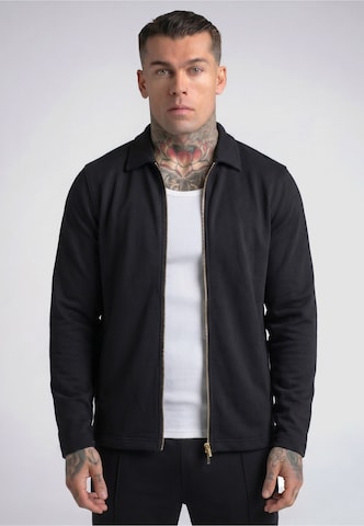 SikSilk - Casaco meia-estação em preto: frente