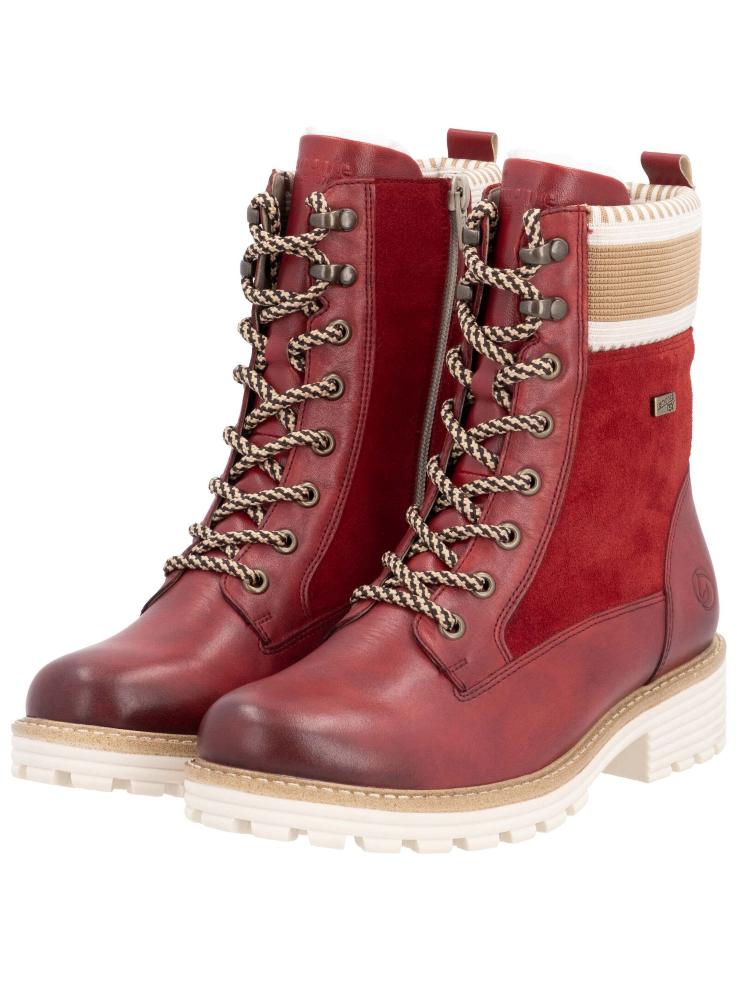 REMONTE Schnürstiefelette in Rot