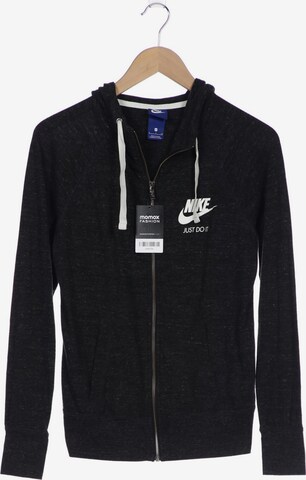 NIKE Sweatshirt & Zip-Up Hoodie in S in Grey: front