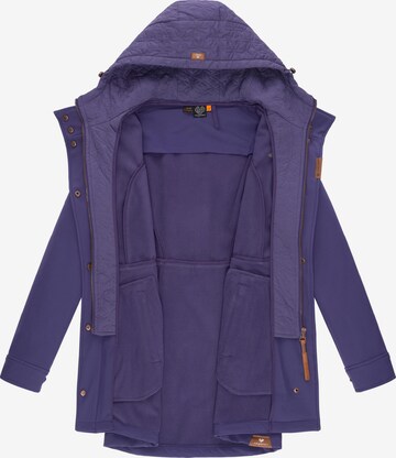 Manteau fonctionnel 'Ybela' Ragwear en violet