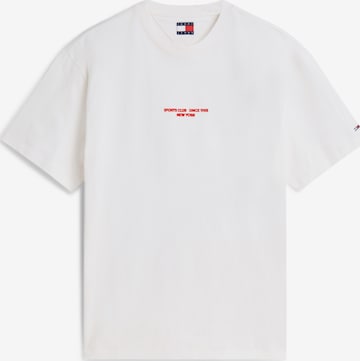 Tommy Jeans T-shirt 'SAILBOAT' i vit: framsida