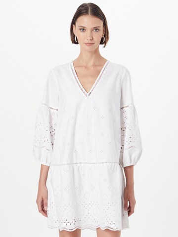 Rochie 'EYELET' de la Club Monaco pe alb: față